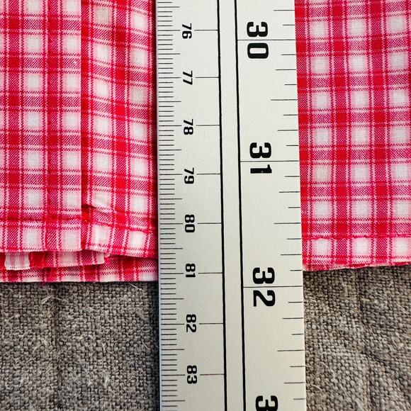 ariat pro series men’s large red white plaid button down long sleeve shirt - Picture 5 of 11